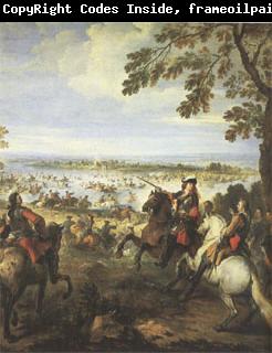Parrocel, Joseph Crossing of the Rhine by the Army of Louis XIV on 12 June (mk05)
